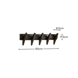 Roe Small Black Oak Coat Rack - Laura James