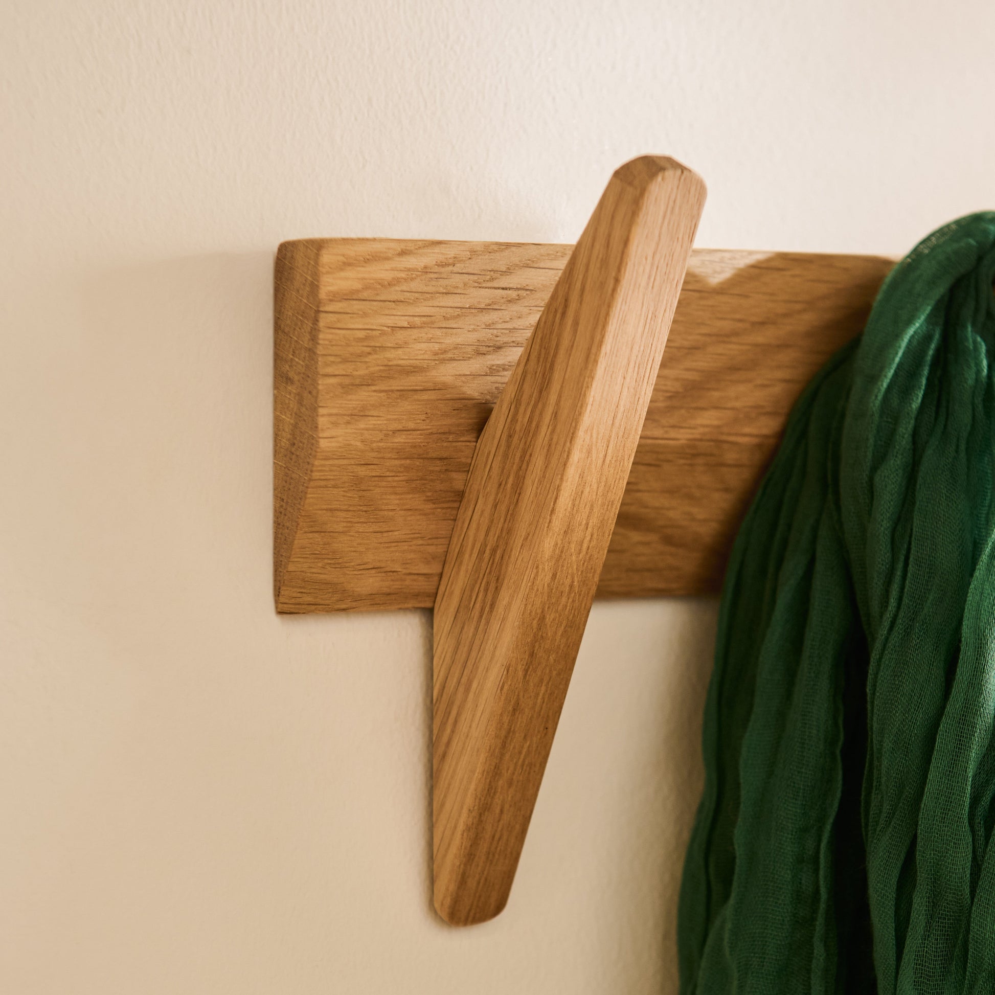 Roe Large Pale Oak Coat Rack - Laura James