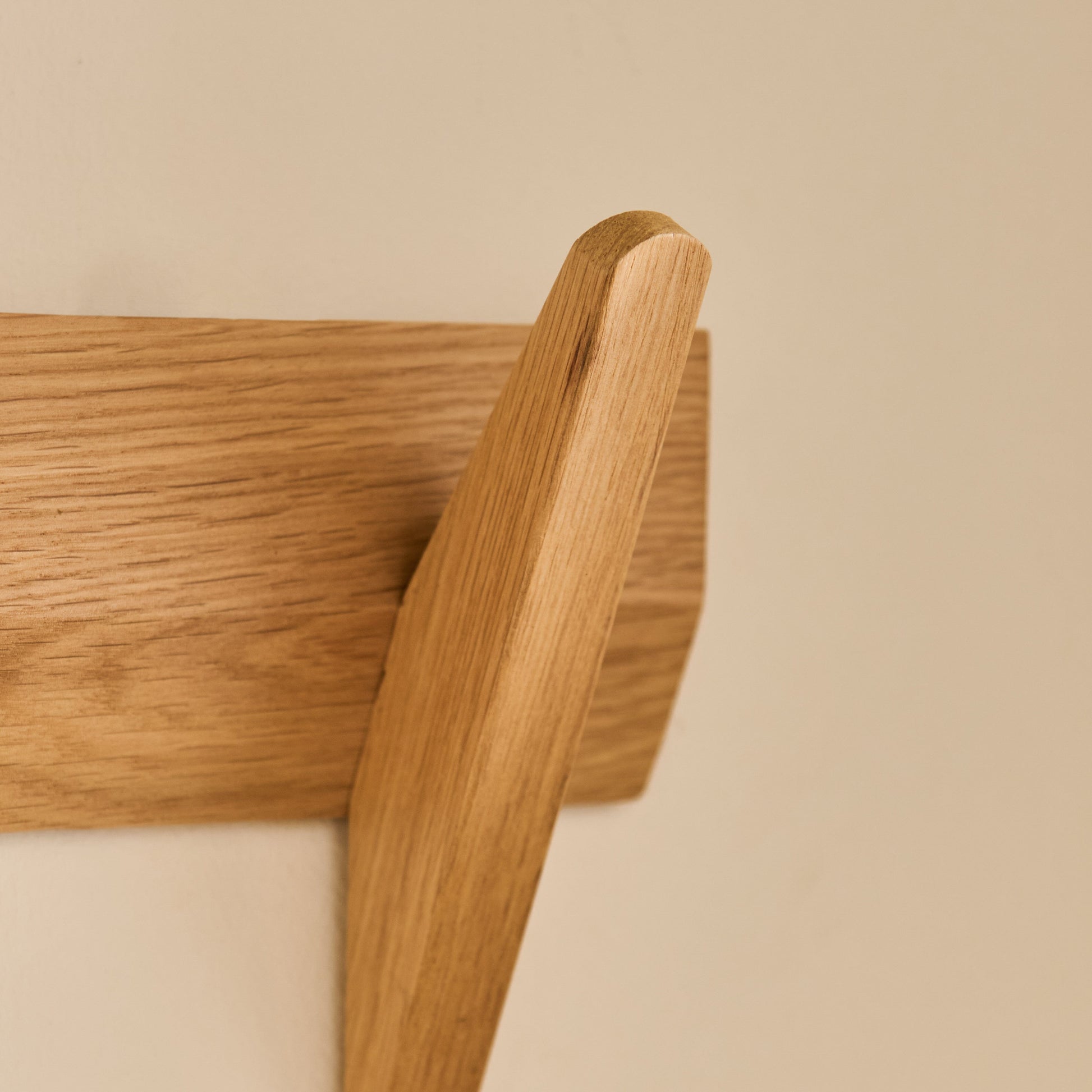 Roe Large Pale Oak Coat Rack - Laura James
