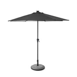Grey Parasol - 3m Round & Grey Base with a Border