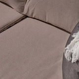 Rowan Arm Section Garden Cushion Covers - Grey - Laura James 