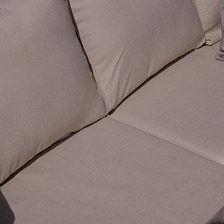 Rowan Arm Section Garden Cushion Covers - Grey - Laura James 