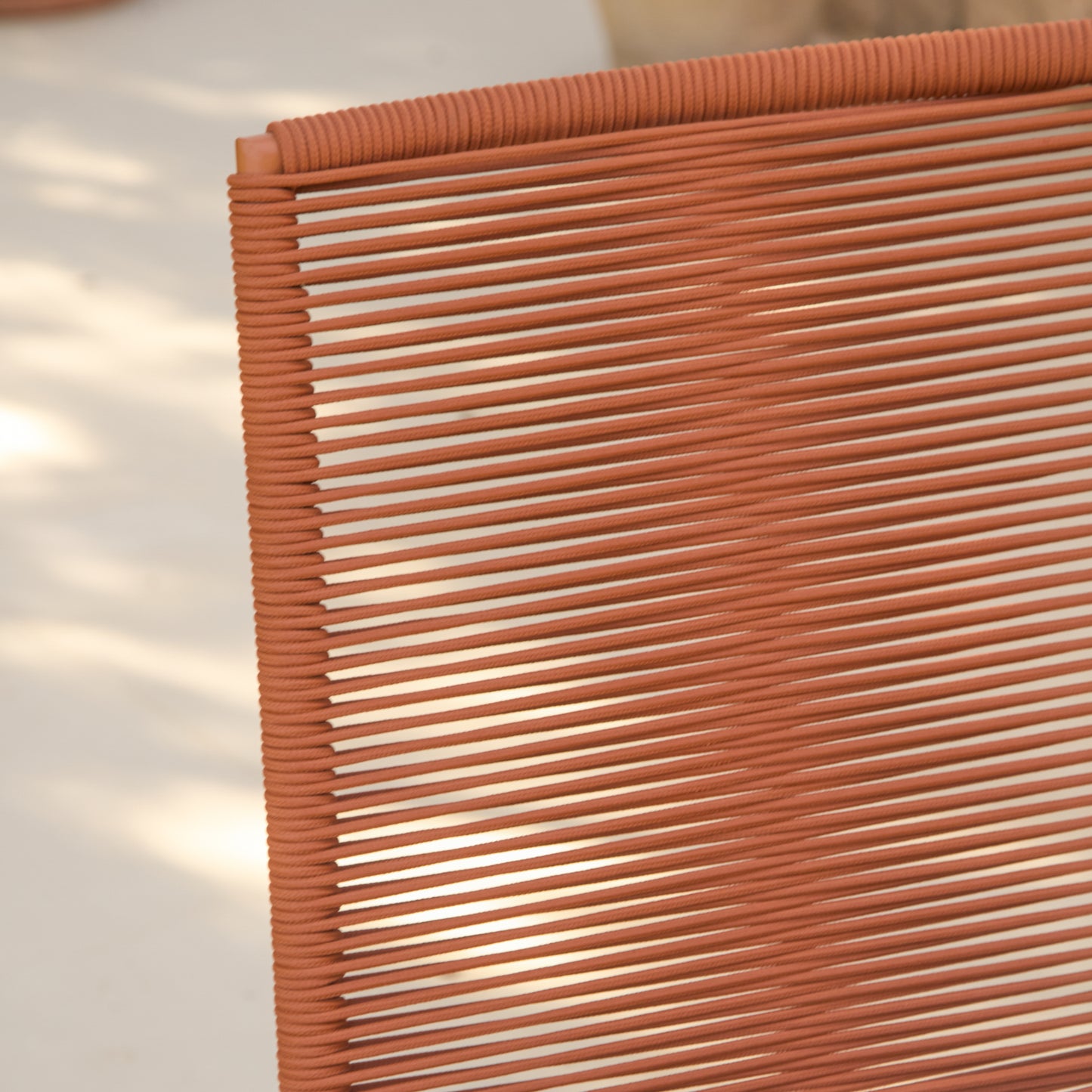 Ryder Burnt Orange Rope Garden Chairs - Set of 2 - Laura James