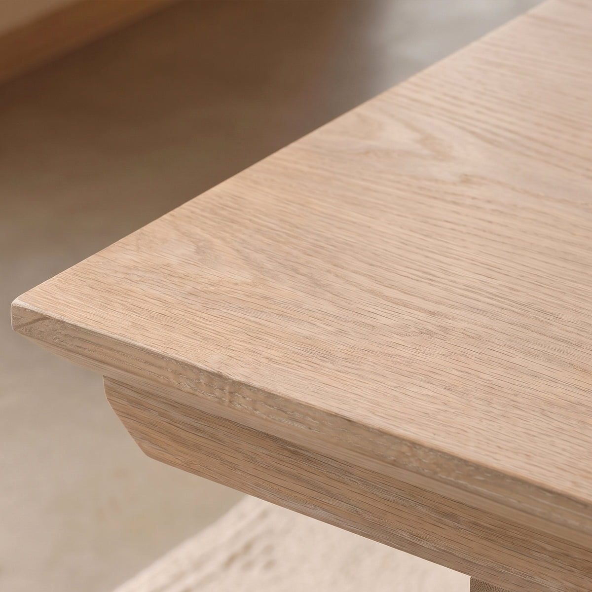 Sabina 160-240cm Whitewash Oak Extending Dining Table - Laura James 