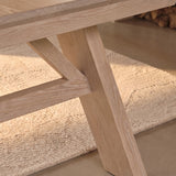 Sabina 160-240cm Whitewash Oak Extending Dining Table - Laura James 