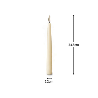 Samsta Battery Taper Candles - Set of 2 - Warm White