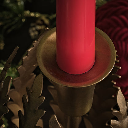 Samsta Battery Taper Candles - Set of 2 - Christmas Red