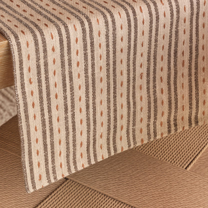 Seaton 210x35cm Table Runner - Natural and Mustard - Laura James 