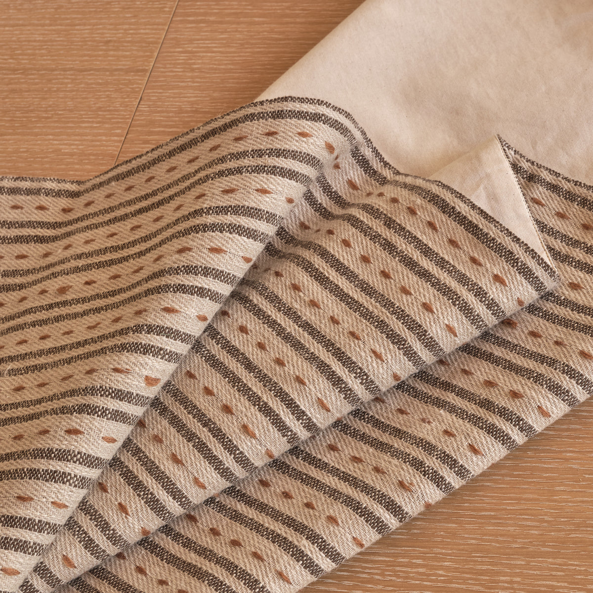 Seaton 210x35cm Table Runner - Natural and Mustard - Laura James 