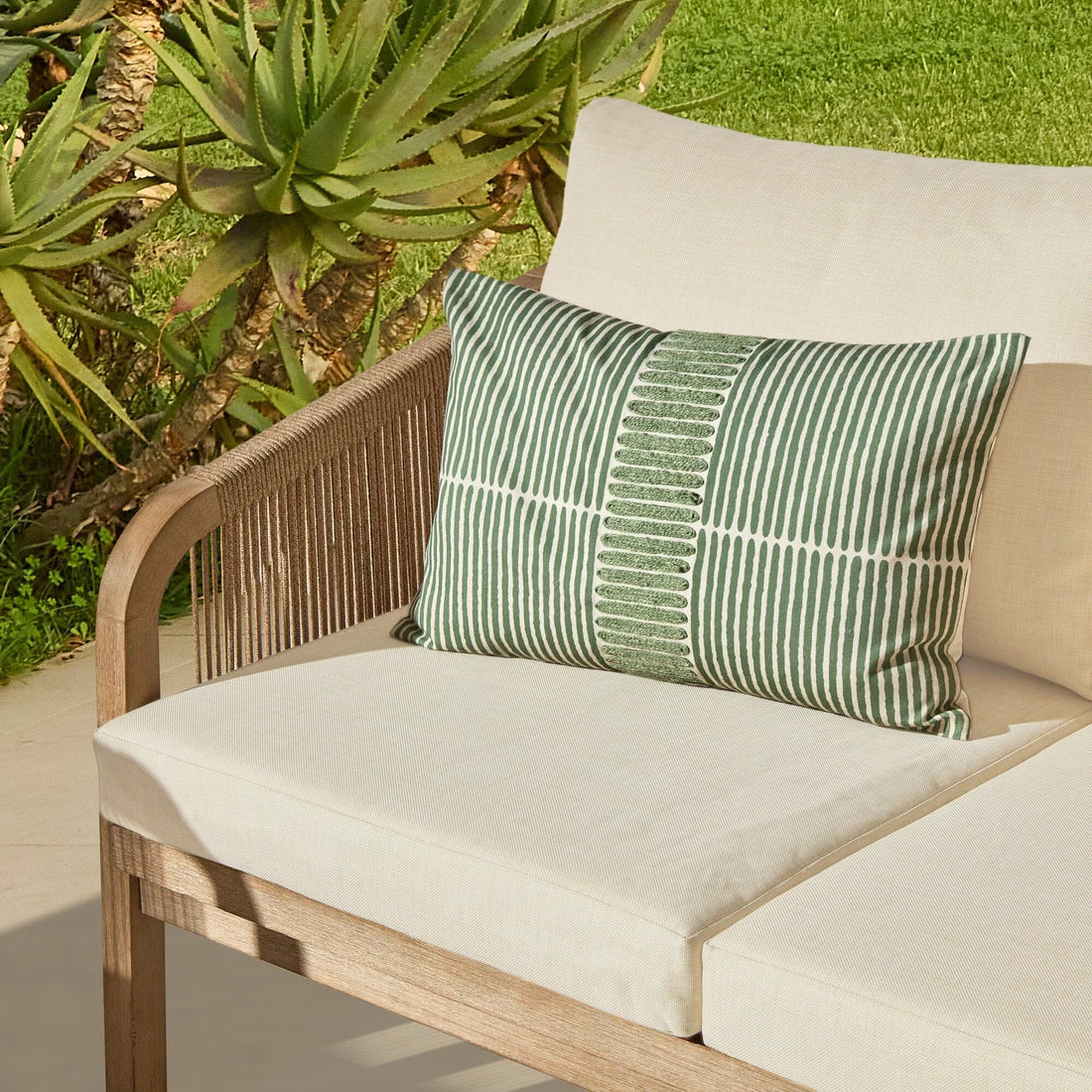 Shiro Conversation Set Garden Cushion Covers - Linen - Laura James