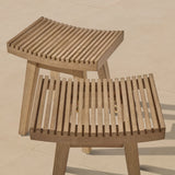 Shiro Wooden Garden Stool - 40cm