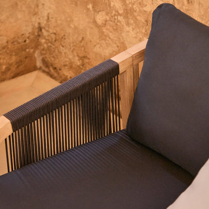 Shiro 5 Seater Garden Sofa - Navy - Laura James 