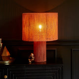 Sirana Large Burnt Orange Jute Table Lamp