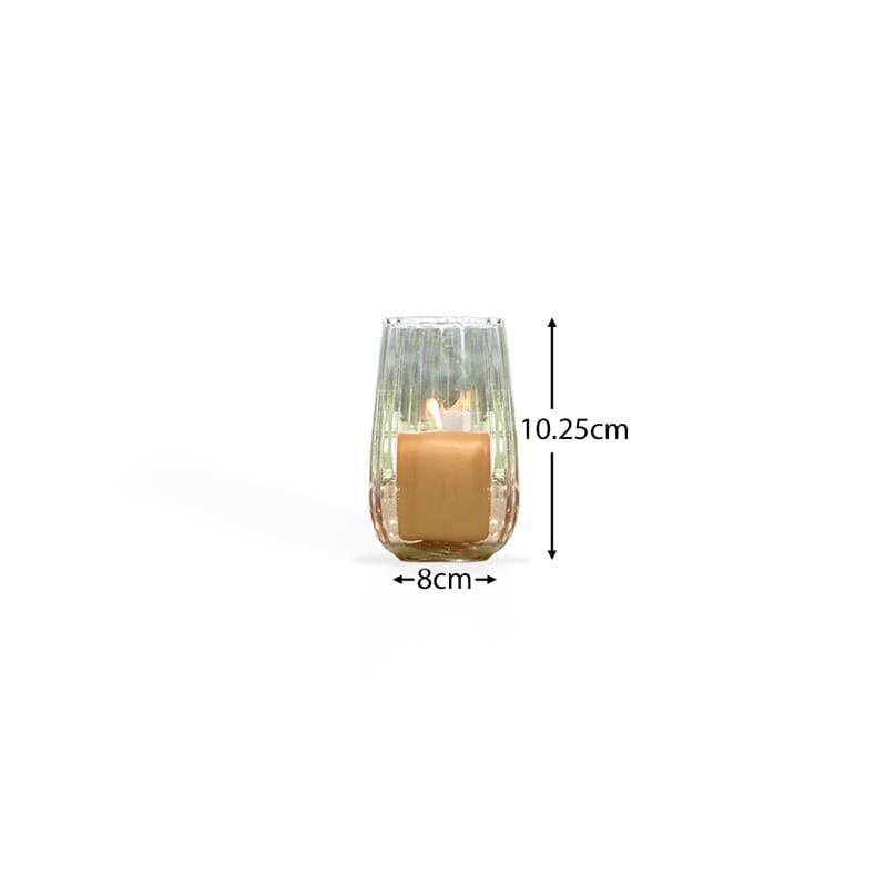 Dalen Frosted Glass Tea Light Holder with Candle Holders - Laura James