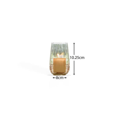 Dalen Frosted Glass Tea Light Holder with Candle Holders - Laura James