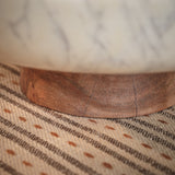 Spello 30cm Bowl - White Marble - Laura James 