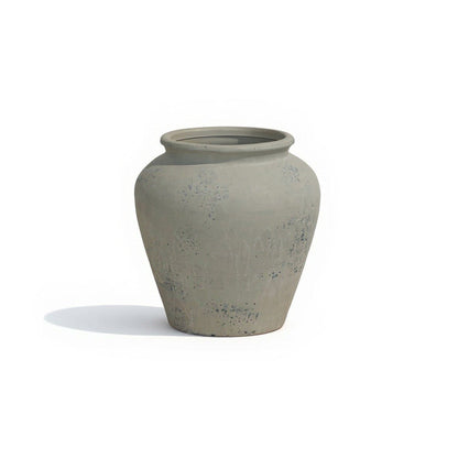 Suma 20cm Terracotta Vase - Off White - Laura James