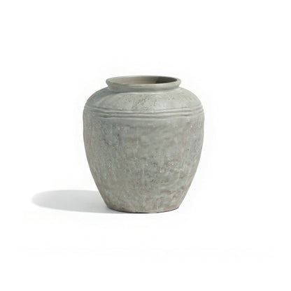 Suma 21.5cm Terracotta Vase - Off White - Laura James