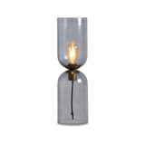Sutton 50cm Lamp - Smoked Glass