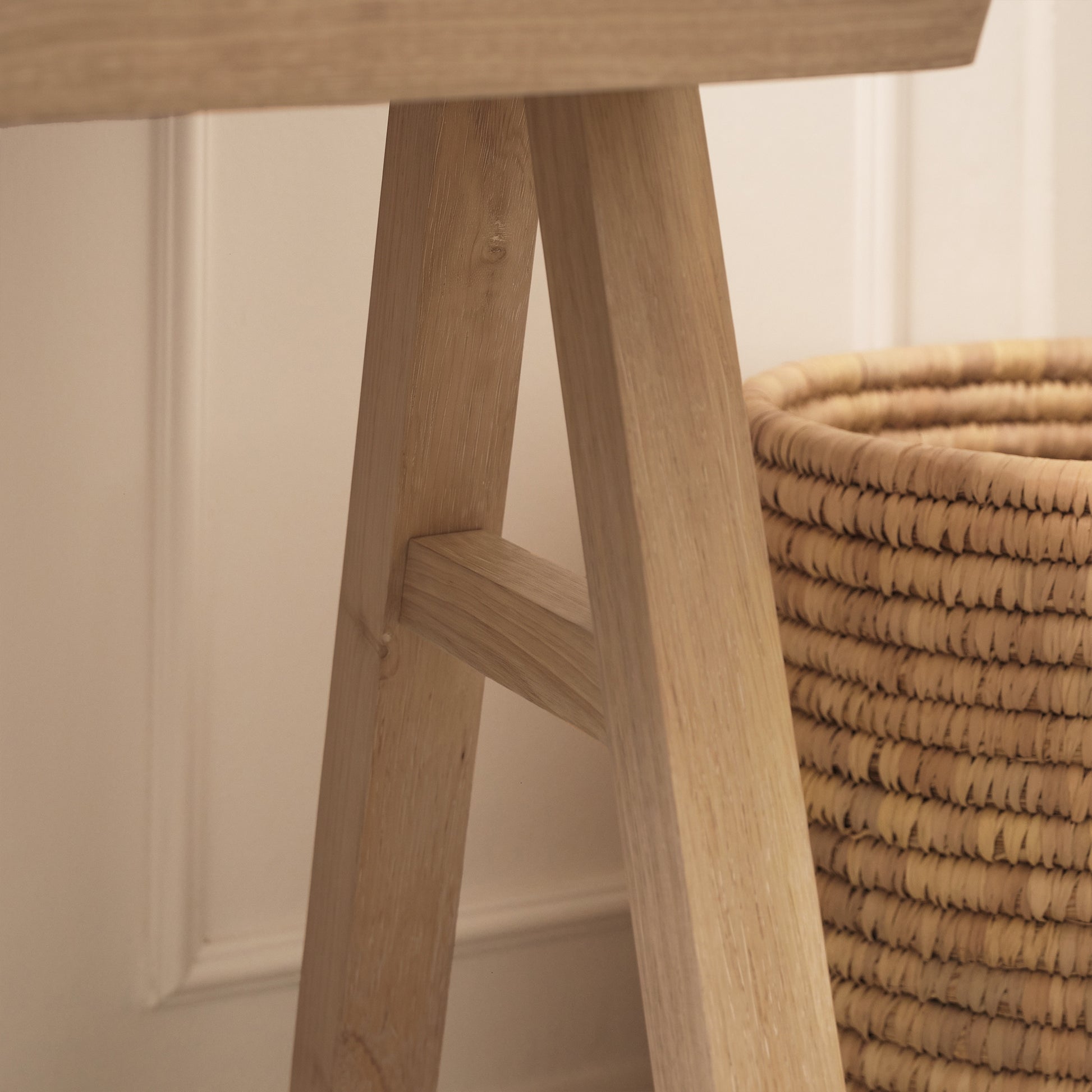 Sabina 100cm Rectangular Desk - Pale Oak - Laura James 