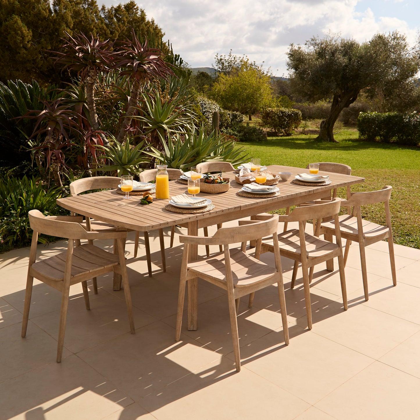 Saffron Dining Table Set - 6 Seater - Elowen Dining Chairs - Laura James
