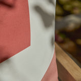 Salcombe 50x50cm Outdoor Cushion Cover - Paprika and Blush Pink - Laura James