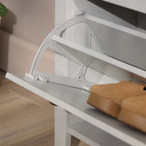 Sandhurst 60cm Three Door Shoe Cabinet - Mist Grey - Laura James