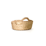 Satara 18x25cm Oval Jute Basket - Whitewash - Laura James 