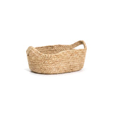 Satara 22x30cm Oval Jute Basket - Whitewash - Laura James 