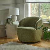 Sawyer 68cm Swivel Armchair - Moss Green - Laura James