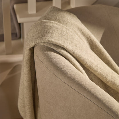 Sawyer 68cm Swivel Armchair - Soft Beige - Laura James