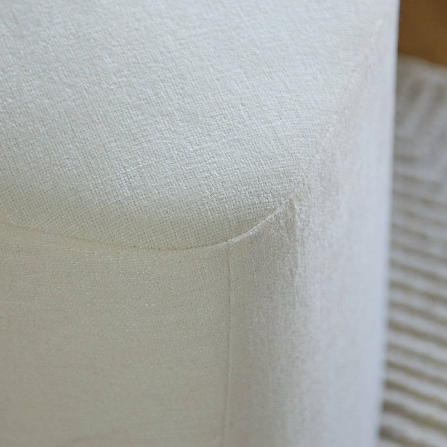 Sawyer 68cm Swivel Armchair & Alder 45cm Footstool - Oyster White