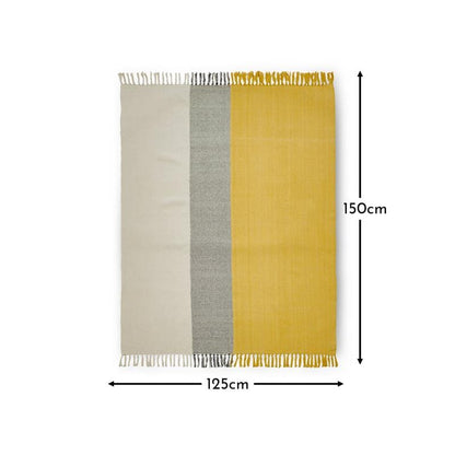 Selu 125x150cm Yellow Throw - Laura James 
