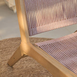 Seren Pink Rope Occasional Garden Chair - Laura James