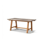 Shiro Pale Grey Concrete Garden Dining Table - Laura James