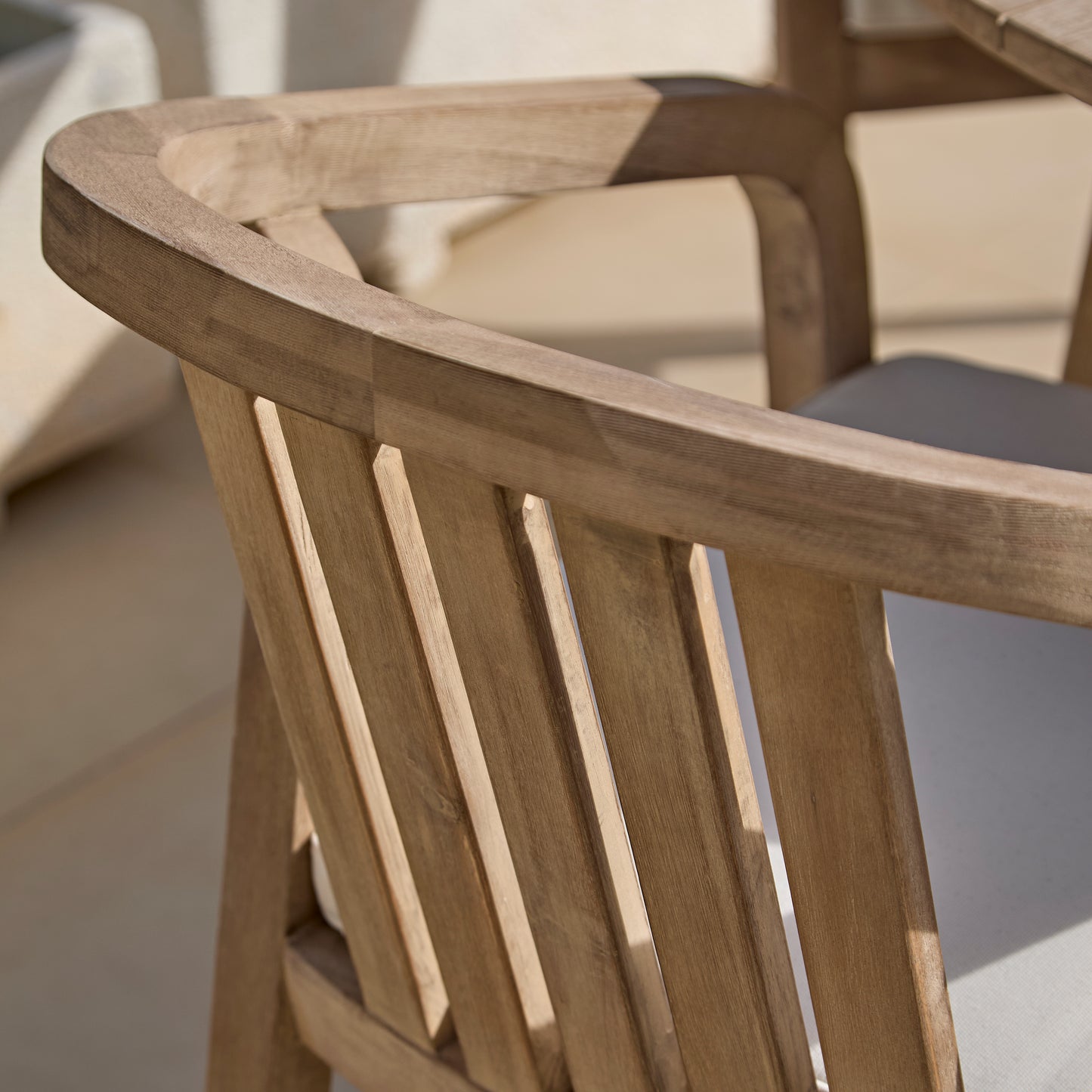 Shiro 4 Seater Round Wooden Garden Dining Set with Shiro Dining Chairs - 120cm - Laura James