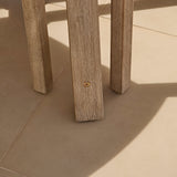 Shiro 4 Seater Round Wooden Garden Dining Set with Shiro Dining Chairs - 120cm - Laura James