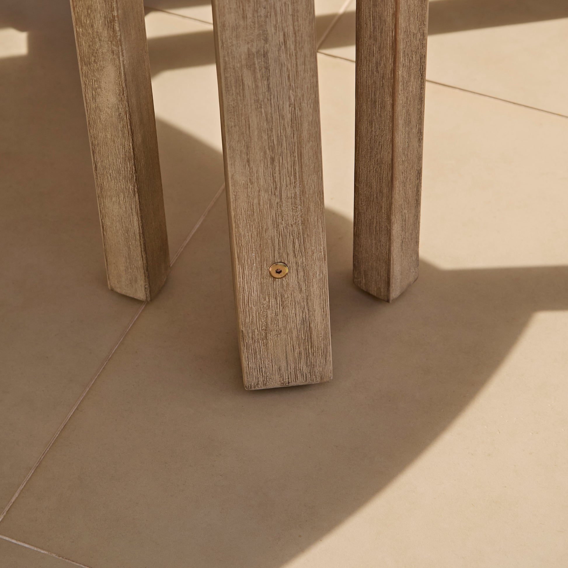 Shiro 4 Seater Round Wooden Garden Dining Set with Shiro Dining Chairs - 120cm - Laura James