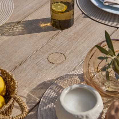 Shiro 4 Seater Round Wooden Garden Dining Set with Shiro Dining Chairs - 120cm - Laura James