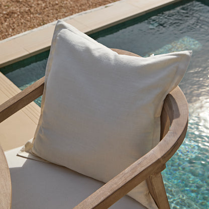 Shiro 4 Seater Round Wooden Garden Dining Set with Shiro Dining Chairs - 120cm - Laura James