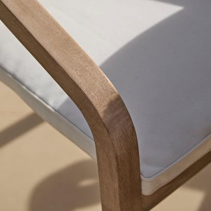 Shiro 4 Seater Round Wooden Garden Dining Set with Shiro Dining Chairs - 120cm - Laura James