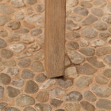 Shiro Wooden Garden Bench - Navy Rope - Laura James