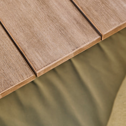 Shiro 6 Seater Wooden Garden Dining Set with 2 Shiro Benches & 2 Shiro Chairs - Green Rope - Laura James