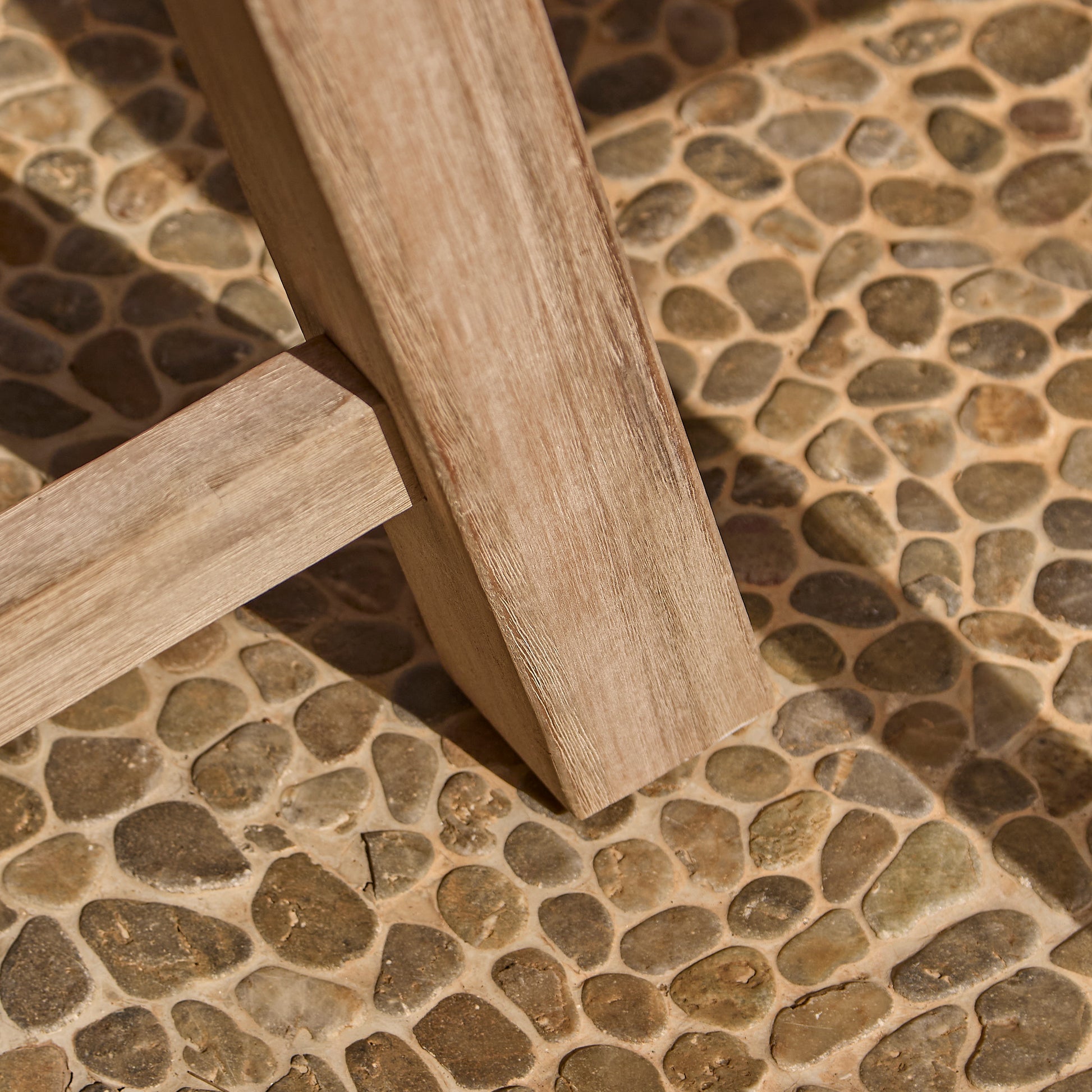 Shiro 6 Seater Wooden Garden Dining Set with 2 Shiro Benches & 2 Shiro Chairs - Pink Rope - Laura James