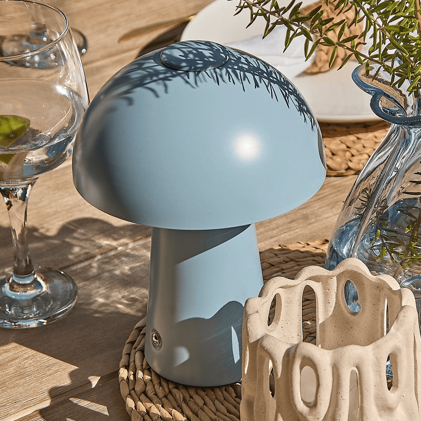 Brockhill Rechargeable Lamp - Cornflower Blue