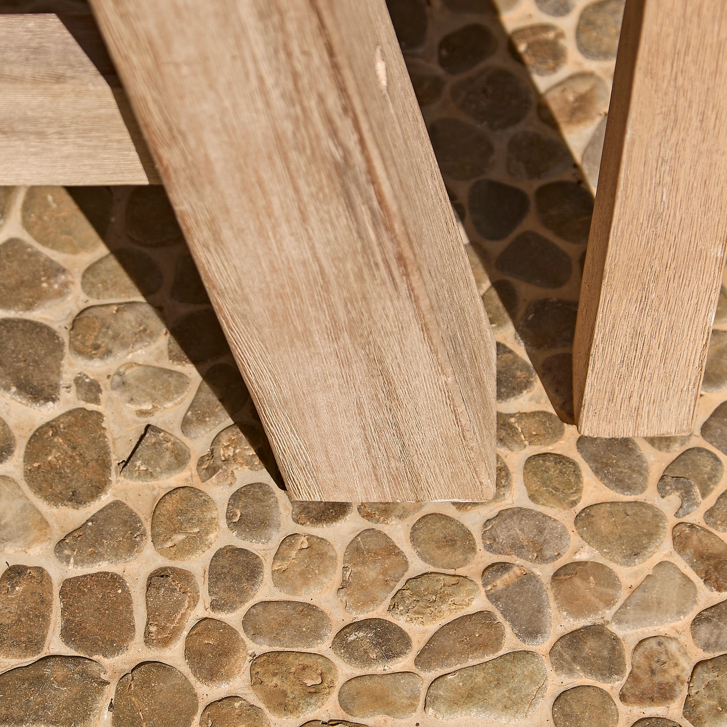 Shiro 6 Seater Wooden Garden Dining Set with 2 Shiro Benches & 2 Shiro Chairs - Navy Rope - Laura James