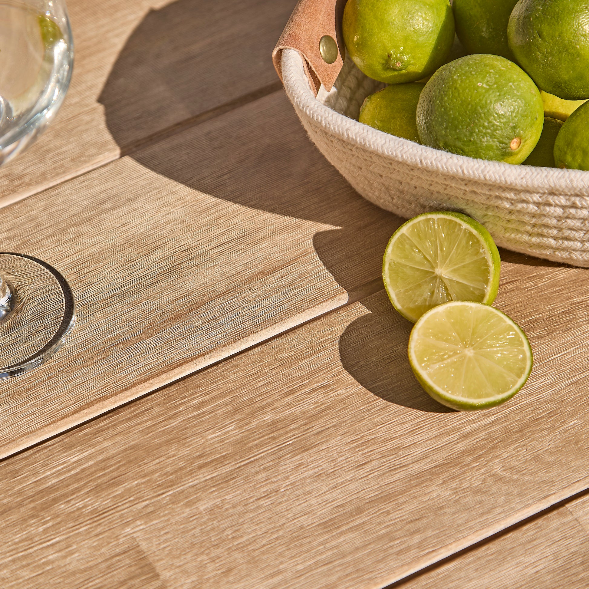 Shiro Navy Rope Wooden Garden Chairs - Set of 2 - Laura James