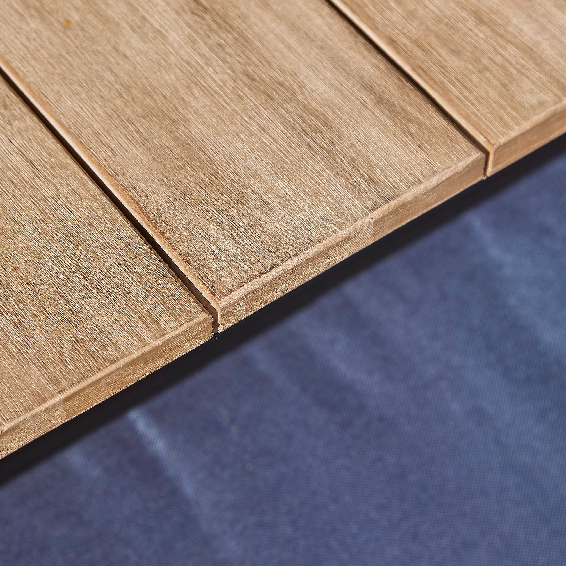 Shiro Navy Rope Wooden Garden Chairs - Set of 2 - Laura James