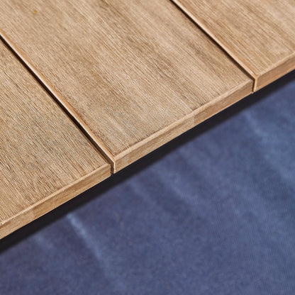 Shiro Navy Rope Wooden Garden Chairs - Set of 2 - Laura James