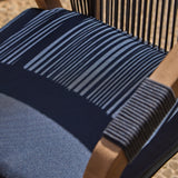 Shiro Navy Rope Wooden Garden Chairs - Set of 2 - Laura James